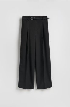 Reserved - Штани з ременем - чорний - 506HV-99X