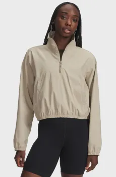 Женский бежевый анорак UA Unstoppable Wvn HZ Бежевый L Under Armour 6007026-299