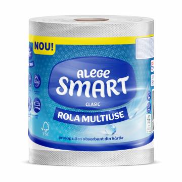 Бумажные полотенца SMART Classic 2-слойные, 365 отрывов, 1 рулон Бумажные полотенца SMART Classic 2-слойные, 365 отрывов, 1 рулон