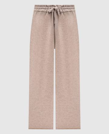 Бежевые палаццо из кашемира