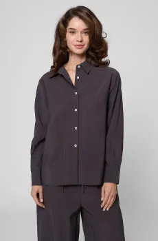 Женская темно-серая рубашка Серый S PRPY PWCSTANN0033