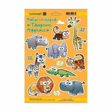 Набор стикеров 4Profi Животные Африки, 20*30 см (29342)