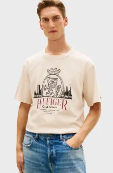 Мужская бежевая футболка HERITAGE SERIES Бежевый XL Tommy Hilfiger MW0MW42377