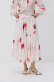 Reserved - Візерунчаста спідниця з ліоцелу - різнобарвний - 768KB-MLC