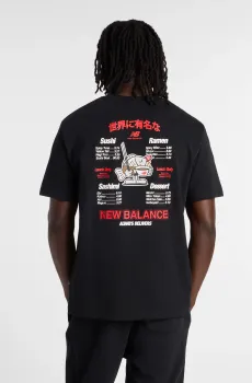 Мужская черная футболка Ramen Черный L New Balance MT61H51DBK