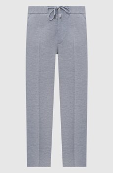 Голубые брюки с шерстью