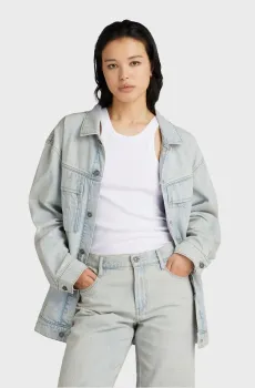Женская голубая джинсовая куртка Oversized Голубой S G-Star RAW D24340,D536
