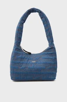 Женская синяя джинсовая сумка URBAN AOP Синий ONESIZE Tommy Jeans AW0AW18265