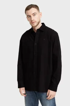 Мужская черная вельветовая рубашка Черный S G-Star RAW D25196,D751