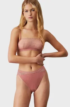 Женские розовые трусики TANGA Розовый XS Calvin Klein 000QF7979E