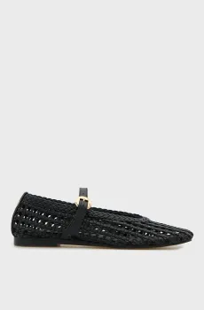 Женские черные балетки BALLERINA Черный 36 Tommy Hilfiger FW0FW09244