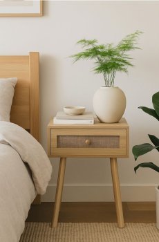 Приліжкова тумба - бежевий