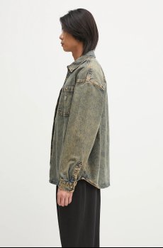 Джинсовая куртка Dickies Houston Ls Shirt Yellow Fade Indigo