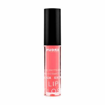 Уценка! Блеск для губ Pudra Cosmetics High Shine Lip Gloss с протеинами шелка та провитамином B5, 28 Coral Pink, 2.5 г Уценка! Блеск для губ Pudra Cosmetics High Shine Lip Gloss с протеинами шелка та провитамином B5, 28 Coral Pink, 2.5 г