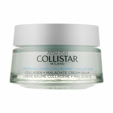 Крем-бальзам для лица Collistar Pure Actives Collagen + Malachite Cream Balm с коллагеном и малахитом, 50 мл Крем-бальзам для лица Collistar Pure Actives Collagen + Malachite Cream Balm с коллагеном и малахитом, 50 мл