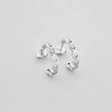 Серебряные серьги Minimal 520753б Серебряные серьги Minimal 520753б