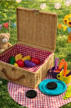 Ігровий пікніковий набір з аксесуарами - різнобарвний