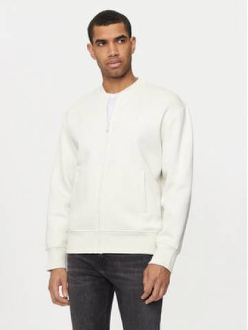 Calvin Klein Jeans Світшот Monologo J30J325915 Écru Relaxed Fit Calvin Klein Jeans Світшот Monologo J30J325915 Écru Relaxed Fit