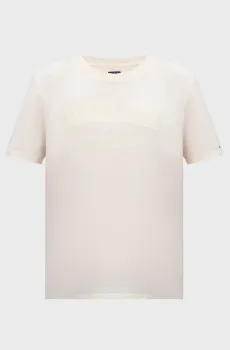 Женская белая футболка TJW RLX GMD VARSITY Белый S Tommy Jeans DW0DW19444