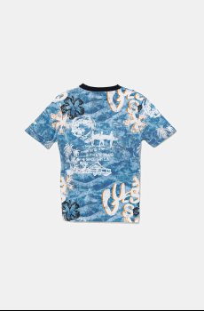 Детская хлопковая футболка Guess