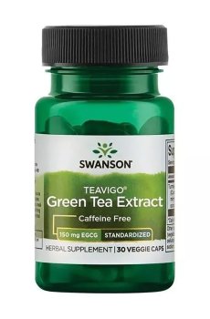 Уценка! Экстракт зеленого чая Swanson Teavigo Green Tea Extract 150 мг EGCG, 30 веганских капсул