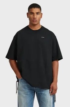 Мужская черная футболка Woven Черный XL G-Star RAW D28697,E385