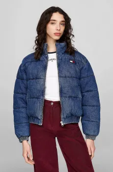 Женская синяя джинсовая куртка DENIM PUFFER Синий S Tommy Jeans DW0DW19632
