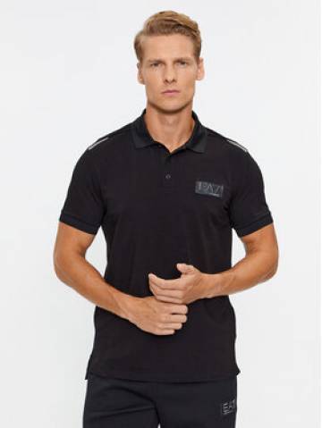 EA7 Emporio Armani Поло 6RPF78 PJBVZ 1200 Чорний Regular Fit EA7 Emporio Armani Поло 6RPF78 PJBVZ 1200 Чорний Regular Fit