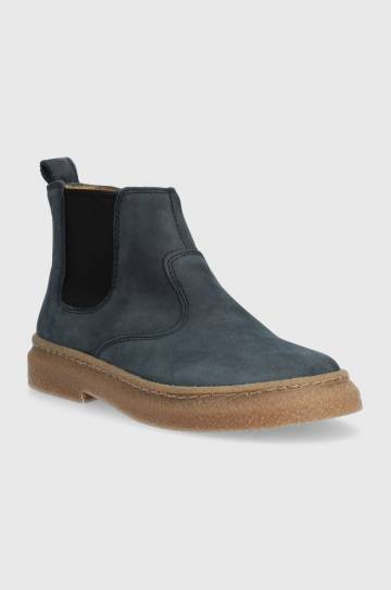 Замшевые ботинки Pom Dapi TRIX JOD ZIP цвет синий