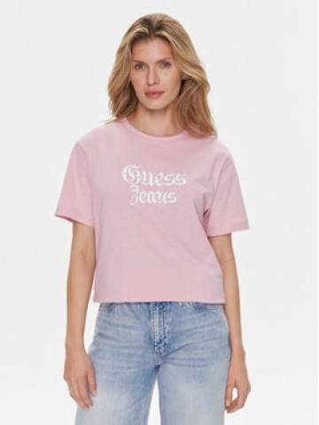 Guess Футболка Gothic W4RI49 K6XN4 Фіолетовий Regular Fit Guess Футболка Gothic W4RI49 K6XN4 Фіолетовий Regular Fit