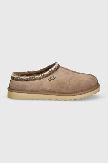 Замшевые тапочки UGG Tasman цвет бежевый 5950-CRBO Замшевые тапочки UGG Tasman цвет бежевый 5950-CRBO