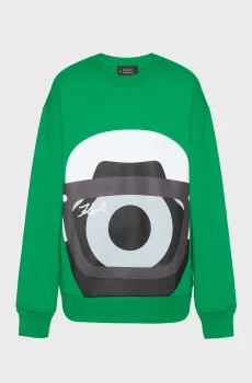 Женский зеленый свитшот Karl Lagerfeld x Darcel Disappoints Зеленый M Karl Lagerfeld 241W1860