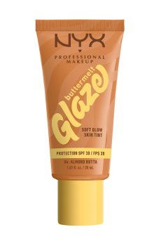 Тональная основа-тинт для лица NYX Professional Makeup Buttermelt Glaze Soft Glow Skin Tint, SPF 30, 04 Almond Butta, 30 мл