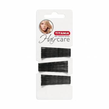 Невидимки для волос Titania черные, 5 см, 30 шт (8060) Невидимки для волос Titania черные, 5 см, 30 шт (8060)