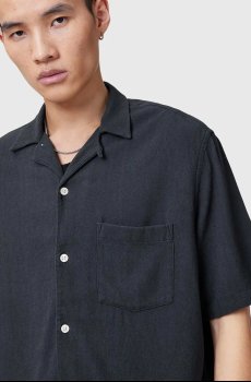 Рубашка с примесью льна AllSaints CUDI