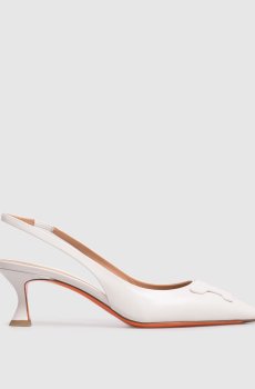 Белые кожаные слингбеки