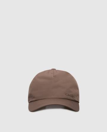 Коричневый кепка с логотипом