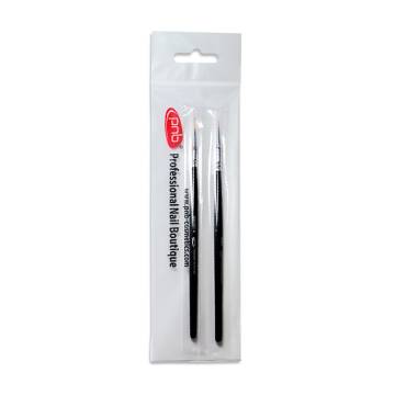 Набор кистей для дизайна ногтей PNB Set of Brushes Openwork Rim Ажурный ободок, 2 шт Набор кистей для дизайна ногтей PNB Set of Brushes Openwork Rim Ажурный ободок, 2 шт