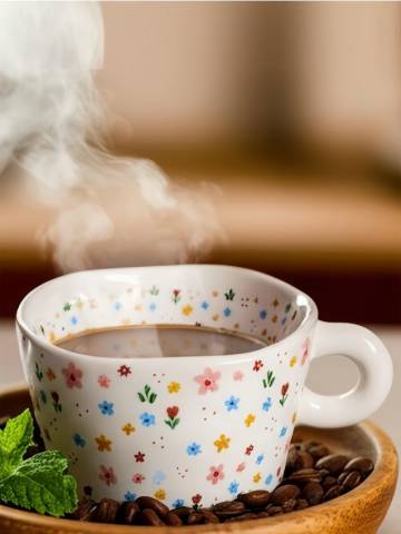 Чашка з принтом - різнобарвний