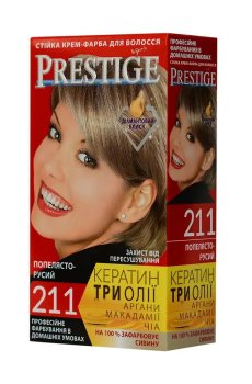 Стойкая крем-краска для волос Vips Prestige 211 Пепельно-русый, 100 мл