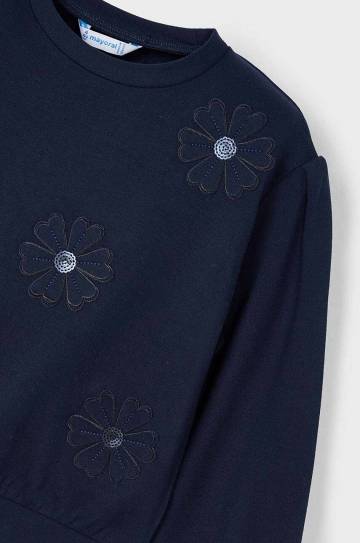 Детская кофта Mayoral цвет синий с аппликацией 4478