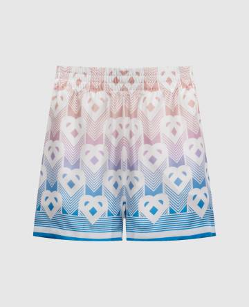 Шорты из шелка в принт