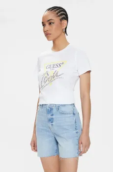 Женская белая футболка Белый S Guess W4GI20.I3Z14;G011