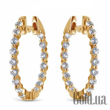 Серьги-кольца Lurie Jewelry Серьги-кольца Lurie Jewelry
