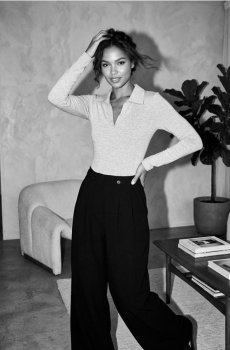 Боді з добавкою віскози - сірий