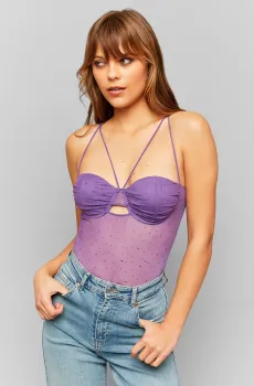 Женское сиреневое боди Сиреневый M Tally Weijl SBOPEDOJAKIS