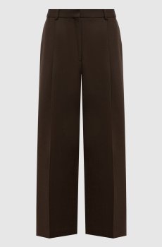 Коричневые брюки с шерстью