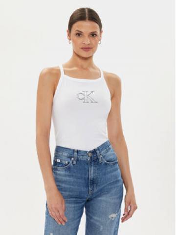 Calvin Klein Jeans Топ J20J223623 Білий Slim Fit Calvin Klein Jeans Топ J20J223623 Білий Slim Fit