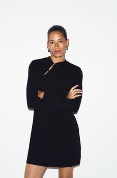 Reserved - LADIES` DRESS - чорний - 337LP-99X