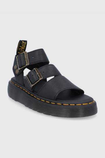 Кожаные сандалии Dr. Martens Gryphon Quad женские цвет чёрный на платформе DM25720001.Gryphon.Qu-Black Кожаные сандалии Dr. Martens Gryphon Quad женские цвет чёрный на платформе DM25720001.Gryphon.Qu-Black